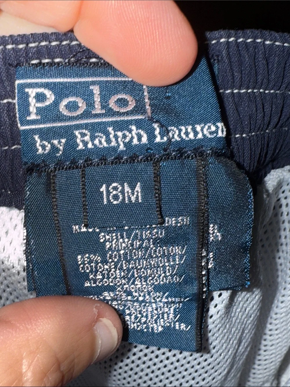 🐎 Polo by Ralph Lauren Navy Kids Swim Trunks with Embroidered Pony 18 months